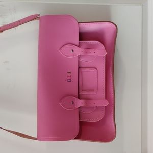 NWT Cambridge Satchel Company 15" Satchel Mauve Pink